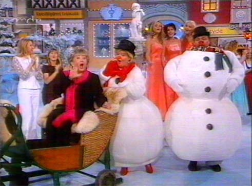 Herbert Roth Gala, Gerda Gabriel und Achim Menzel als Schneefrau und Schneemann