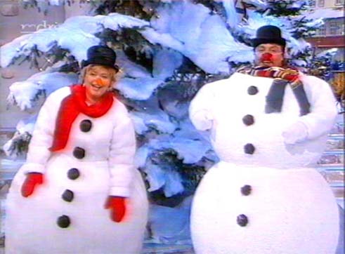 Herbert Roth Gala, Gerda Gabriel und Achim Menzel als Schneefrau und Schneemann